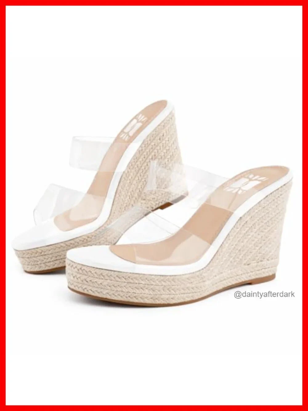 Espadrille Wedge Sandals for Women, Open Toe Platform Slides